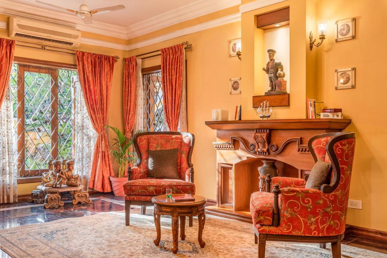 ポーボリム Casa Amarela - Lux Portuguese 4Bhk In North Goaヴィラ エクステリア 写真