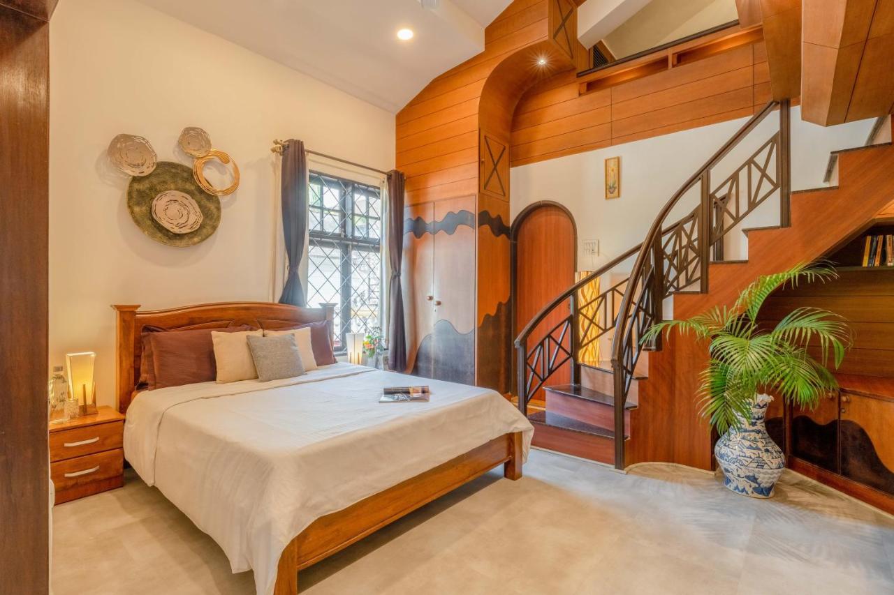 ポーボリム Casa Amarela - Lux Portuguese 4Bhk In North Goaヴィラ エクステリア 写真